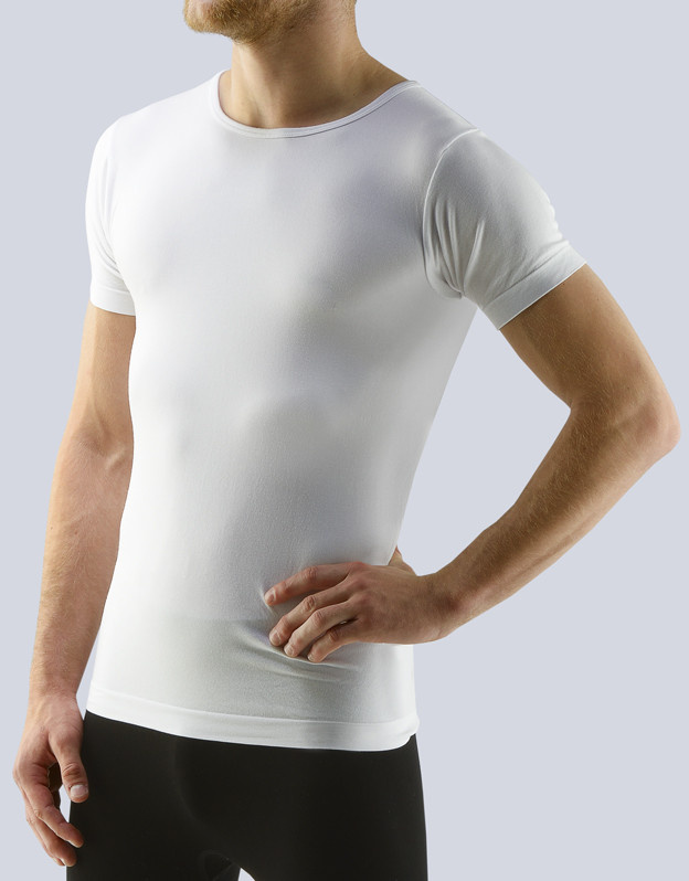 Pánské tričko Gino bambusové bílé (58003) XL