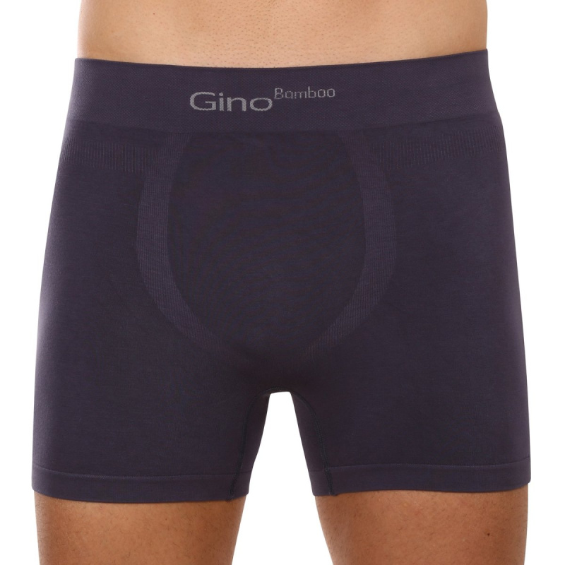 Pánské boxerky Gino bambusové bezešvé šedé (54004) S, trenky / trenýrky