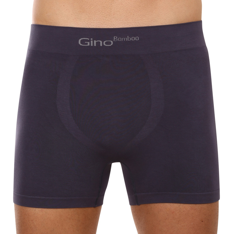 Pánské boxerky Gino bambusové bezešvé šedé (54004) XL, trenky / trenýrky