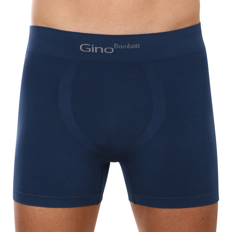 Pánské boxerky Gino bezešvé bambusové petrol (54004) XL, trenky / trenýrky