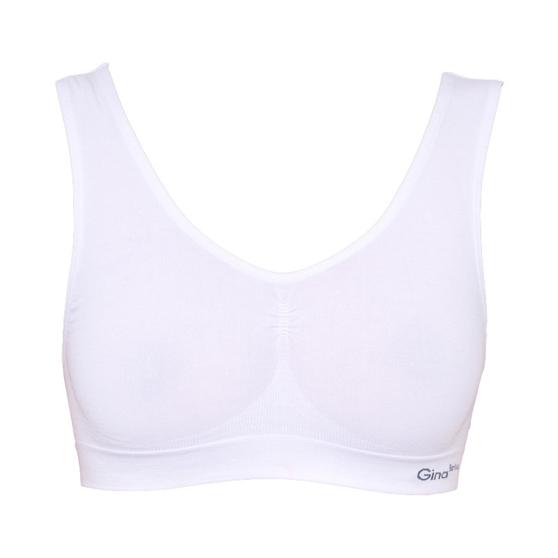 Dámská podprsenka Gina bambusová bílá (07011) S