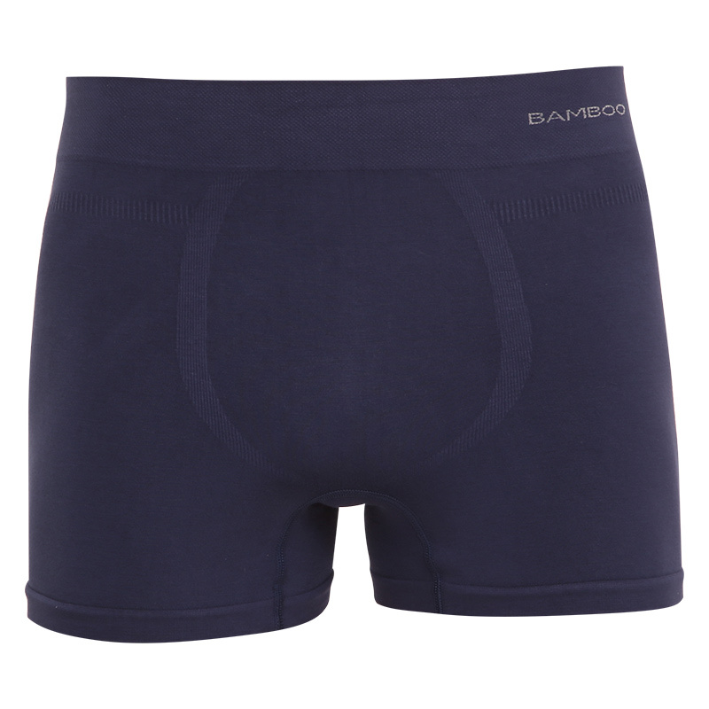 Pánské boxerky Gino bezešvé bambusové modré (54005) M, trenky / trenýrky