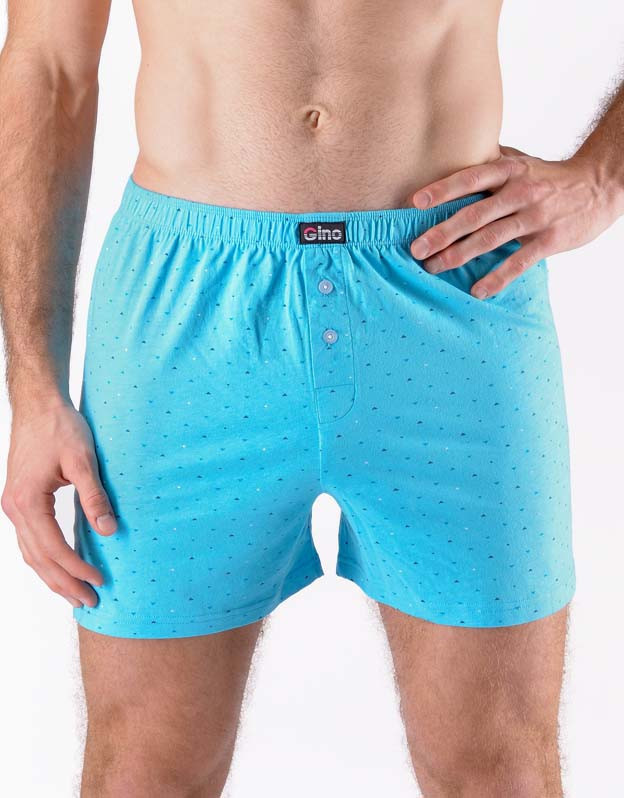 Pánské trenky Gino nadrozměr modré (75206-LZMMZM) 3XL, trenýrky