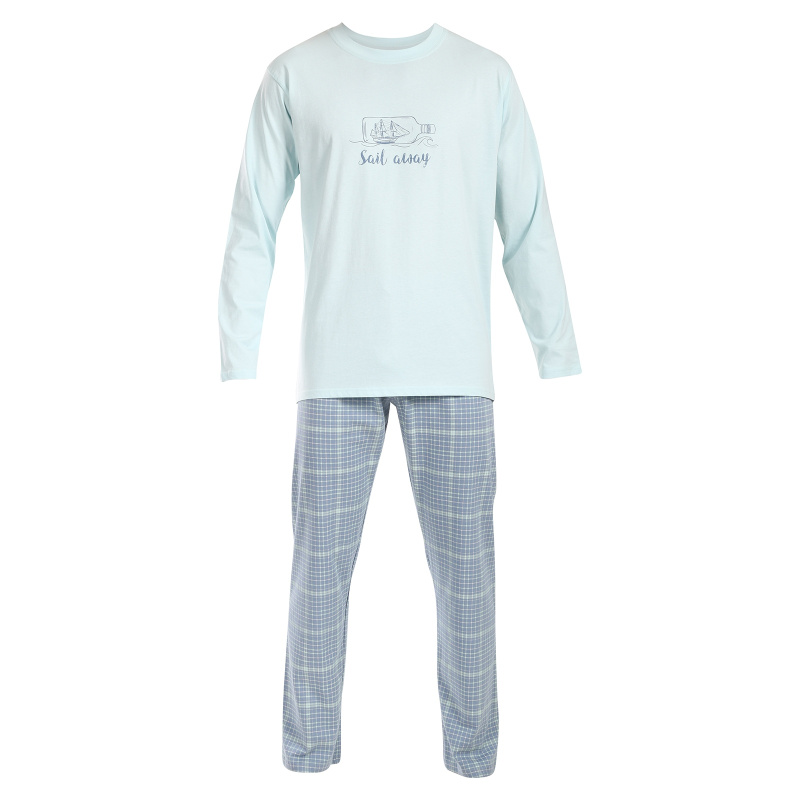 Pánské pyžamo Gino zelené (79177-LxGMGA) 3XL