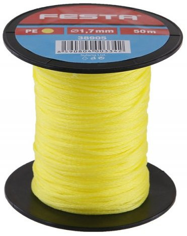 Provázek zednický Festa 1,7 mm × 50 m žlutý