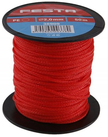 Provázek zednický Festa 2 mm × 50 m červený