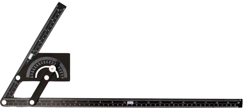 Úhloměr 500×230 mm