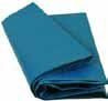 Plachta zakrývací STANDARD 80 g/m2 modrá/stříbrná 6×8 m