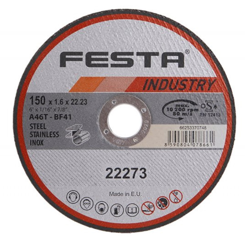 Kotouč řezný FESTA INDUSTRY na kov 150x1.6x22.2mm