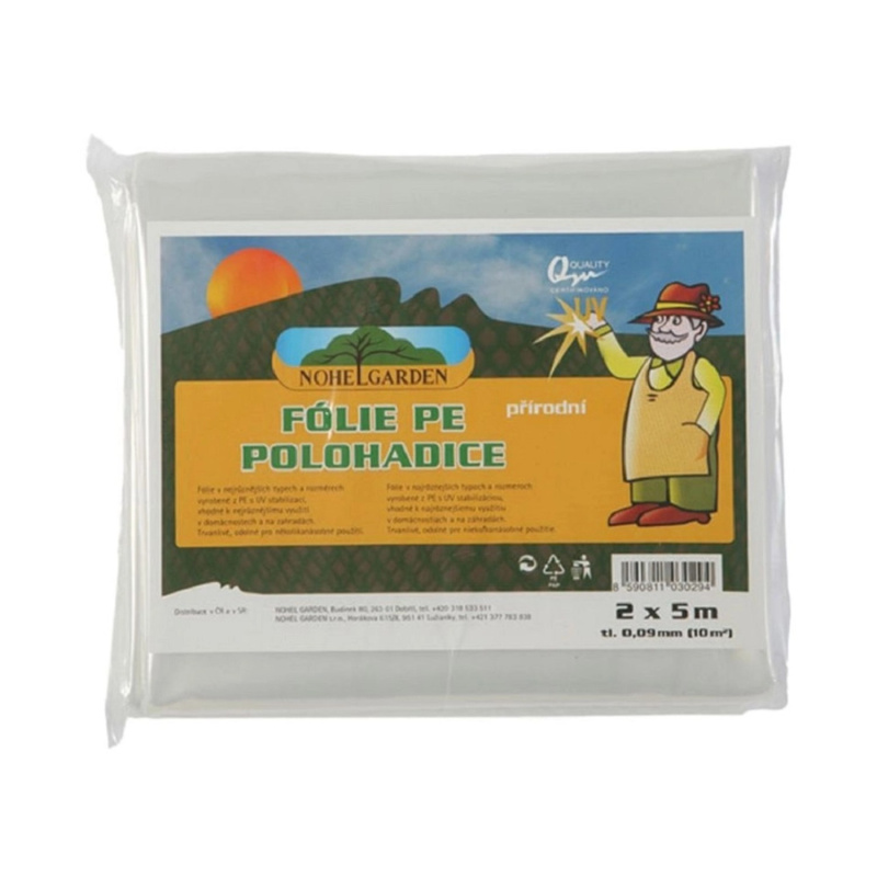 Nohel Garden Fólie PE polohadice transparentní 0,09 mm, 2,x 5 m