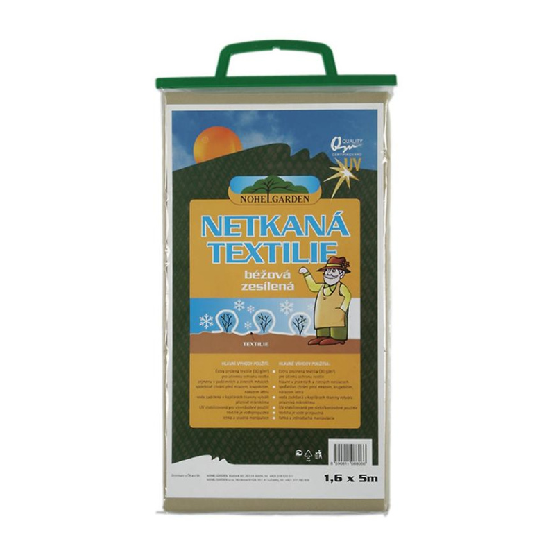 Nohel Garden Netkaná textilie béžová zesílená 1,6 × 5 m