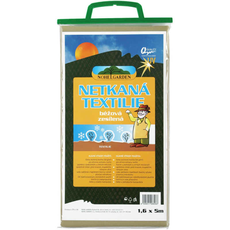 Nohel Garden Netkaná textilie béžová zesílená 1,6 × 5 m
