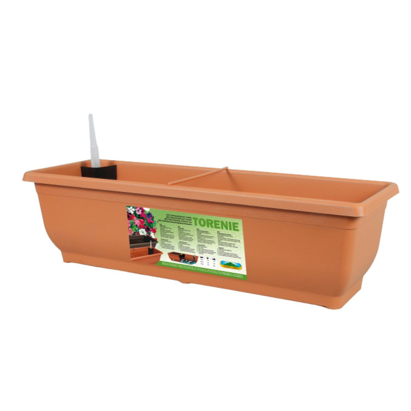 Samozavlažovací truhlík terakota 50 cm