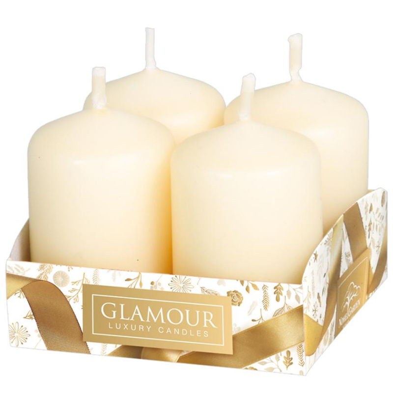 Svíčky adventní mat. bežová