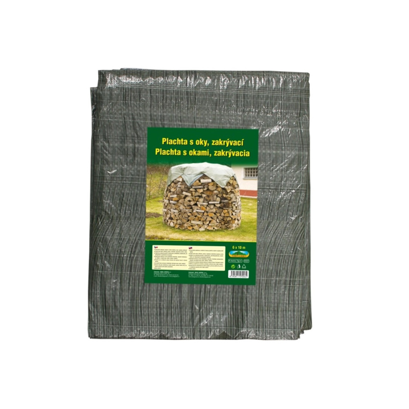 Nohel Garden Plachta s oky kašírovaná zelená 55 g, 6 x 10 m