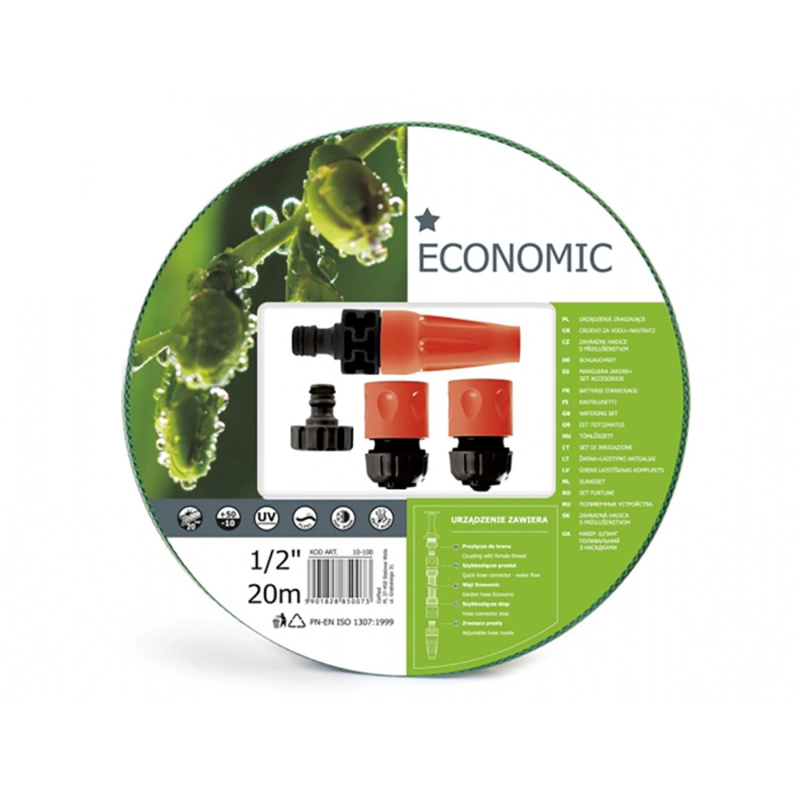 Cellfast Zahradní hadice ECONOMIC SET 1/2", 20 m