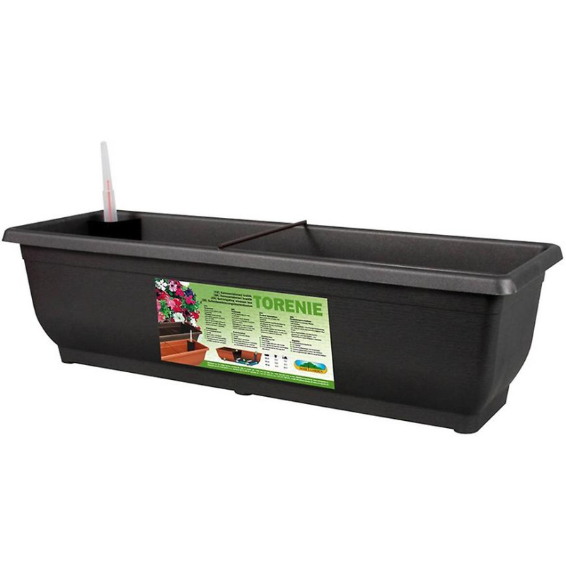 Truhlík samozavlažovací Torenie 75 x 19 x 17 - antracit