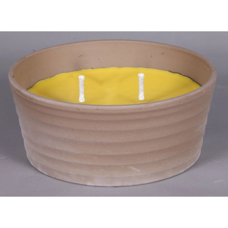 Svíčka proti hmyzu CITRONELLA žardinka SIRIUS 420g d16x7cm
