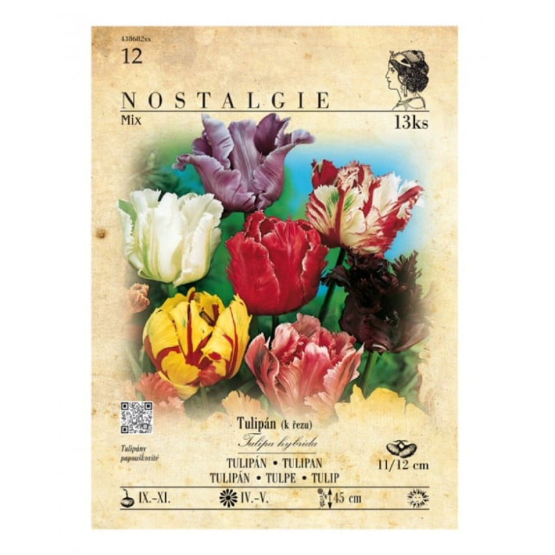 Nostalgie Tulipán papouškovitý -  směs cibulí, balení