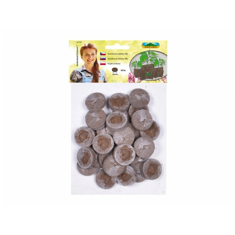 NOHEL GARDEN Tableta rašelinová, pr. 24 mm, 30 ks