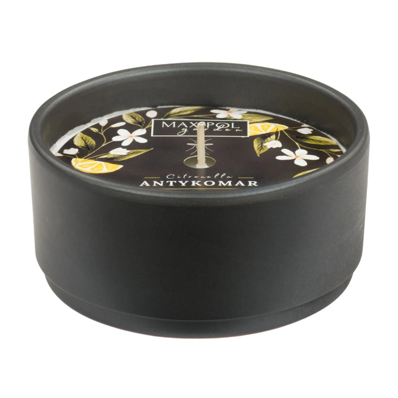 MAX-POL GARDEN Svíčka proti hmyzu Citronella Antykomar miska pr. 11 x 5 cm, 150g