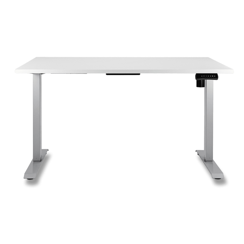 Antares Silent - výškově nastavitelný stůl - 1600 x 800 mm, světle šedý / šedý