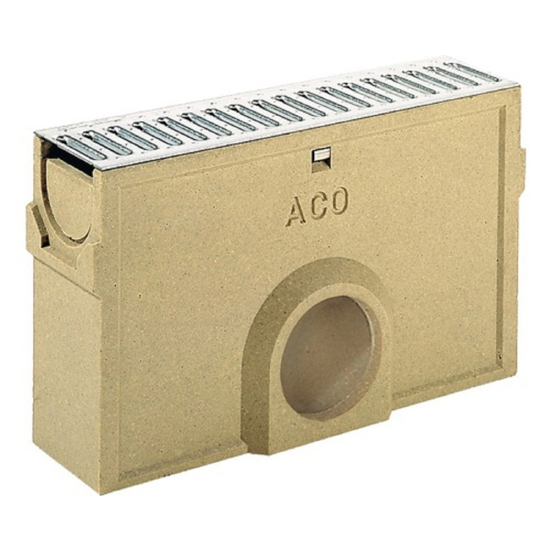 ACO Odtoková vpusť Self Euroline vč. kalového koše, pozink.můstkový rošt, 0,5 m