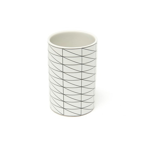 Držák kartáčků SAT Geometry bílá SATDGEOM27