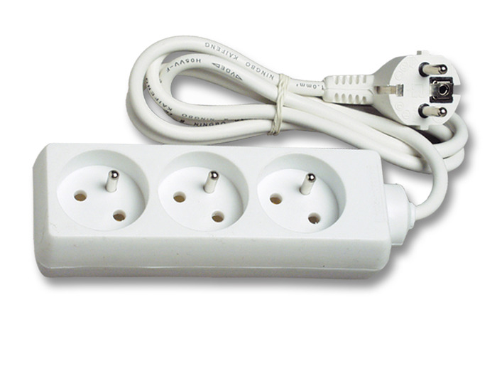Prodlužovací přívod ECOPLANET FX3 2500W, IP20, 3x zásuvka, 3m, bílá