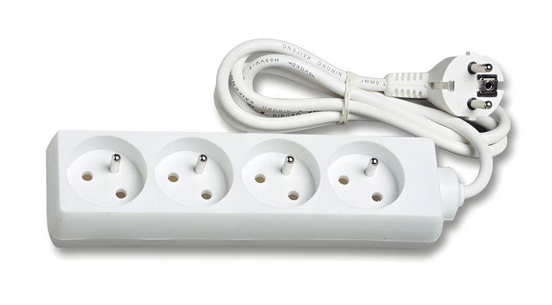 Prodlužovací přívod ECOPLANET FX4 2500W, IP20, 4x zásuvka, 3m, bílá