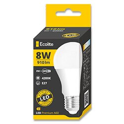 Ecolite LED - žárovka - E27, 8 W, sv. tok 910 lm