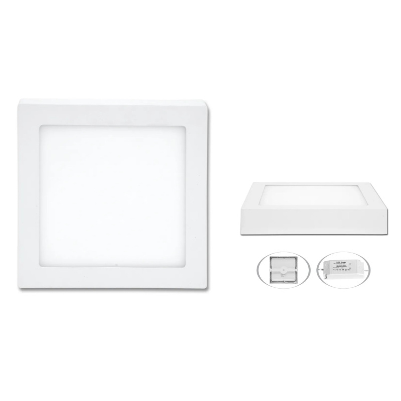 Ecolite LED přisazené svítidlo RAFA 2 bílé 225 x 225 x 30 mm