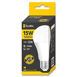 Ecolite LED - žárovka - E27, 15 W, sv. tok 1650 lm