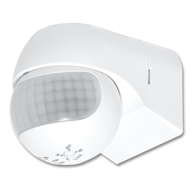 Pohybový senzor ECOPLANET 1000W, IP44, bílá (EST11-BI)