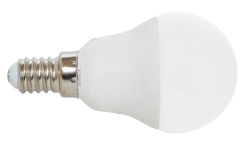 Ecolite LED žárovka mini globe E14, 7 W, 4100 K, 560 lm