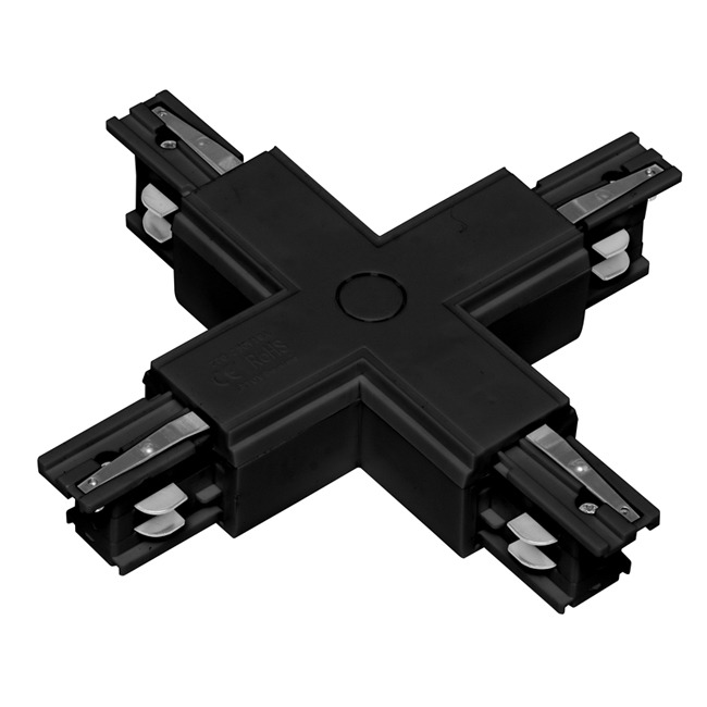 Spojka třífázové lišty ECOPLANET TRACK IP20, černá (TR-SPOJKA/X-3F/CR)