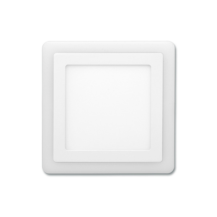 LED panel ECOPLANET DUO 6W, 400lm, CCT 2700/4000K, IP20, bílá (LED-DUO-S6W)