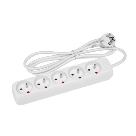 Ecolite - prodlužovací přívod - pro 5 spotřebičů, 3 m
