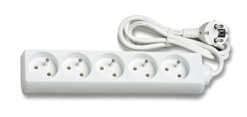Prodlužovací přívod ECOPLANET FX5 2500W, IP20, 5x zásuvka, 3m, bílá