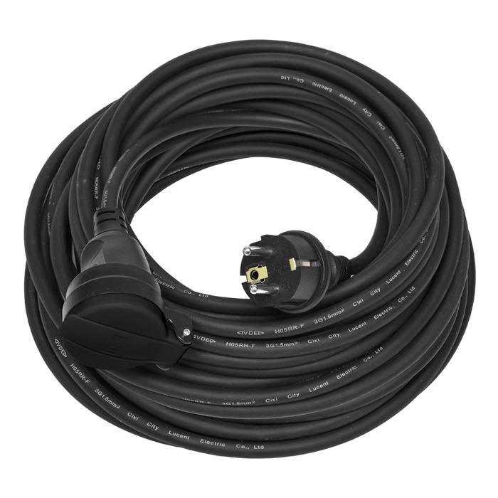 Prodlužovací přívod ECOPLANET FG IP44, 1x zásuvka, 20m, černá