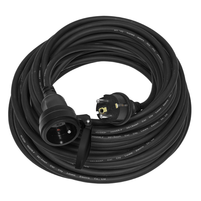 Prodlužovací přívod ECOPLANET FG IP44, 1x zásuvka, 30m, černá