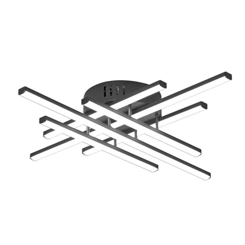 Ecolite LED svítidlo XENA černá 42 W, 2010 lm, 4000 K, 510 x 510 x 90 mm