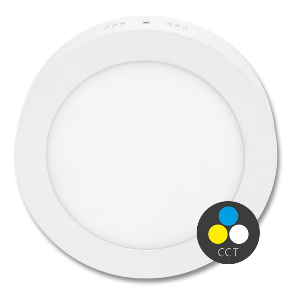 LED panel ECOPLANET LADA 2 18W, 1550lm, CCT 3000/4000/6000K, IP20, bílá