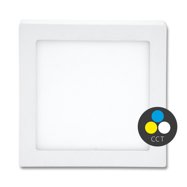 LED panel ECOPLANET RAFA 2 12W, 960lm, CCT 3000/4000/6000K, IP20, bílá