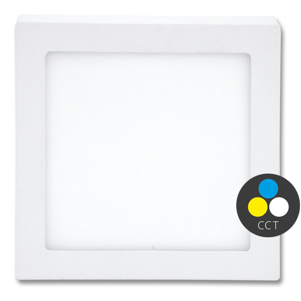 LED panel ECOPLANET RAFA 2 25W, 2260lm, CCT 3000/4000/6000K, IP20, bílá