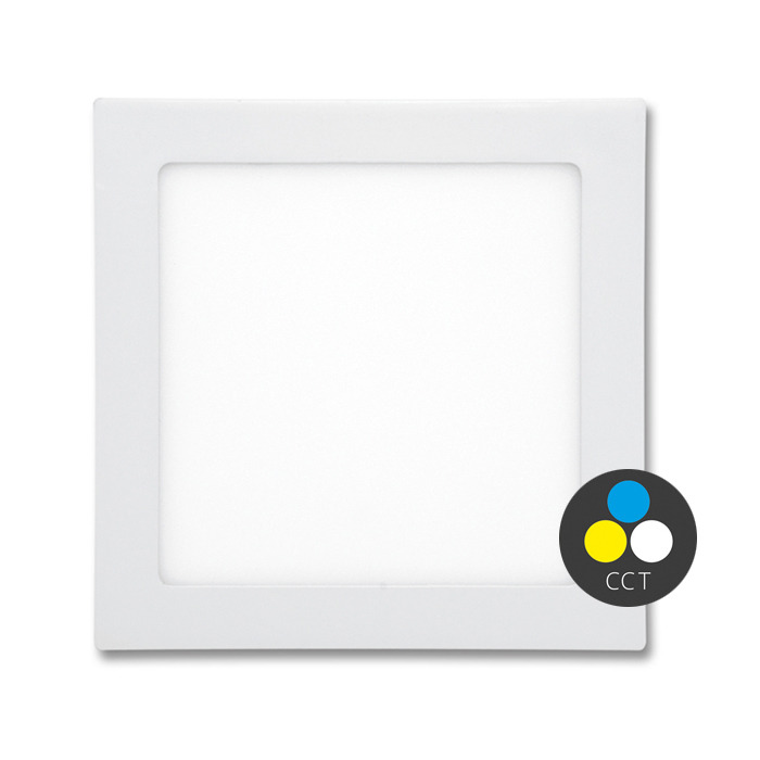 LED panel ECOPLANET RAFA 12W, 960lm, CCT 3000/4000/6000K, IP20, bílá