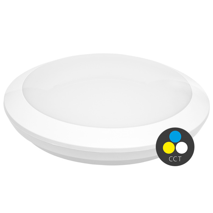 Svítidlo stropní ECOPLANET ZARA 18W, 1400lm, 3000-6000K, IP66, bílá
