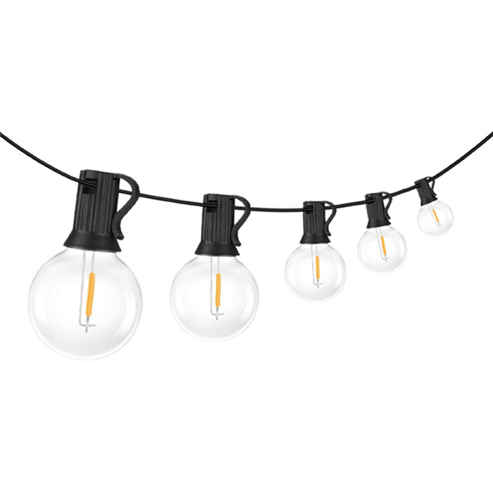 Světelný řetěz LED ECOPLANET PARTY 13W, 3000K, IP44, černá
