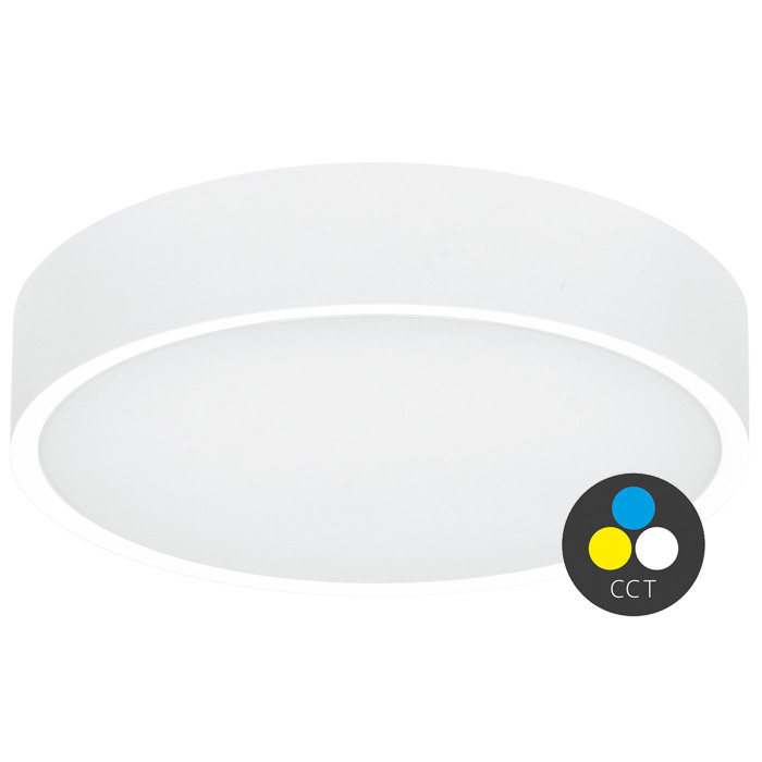 Svítidlo stropní ECOPLANET MARTIN 15W, 1650lm, CCT 3000/4000K, IP65, bílá