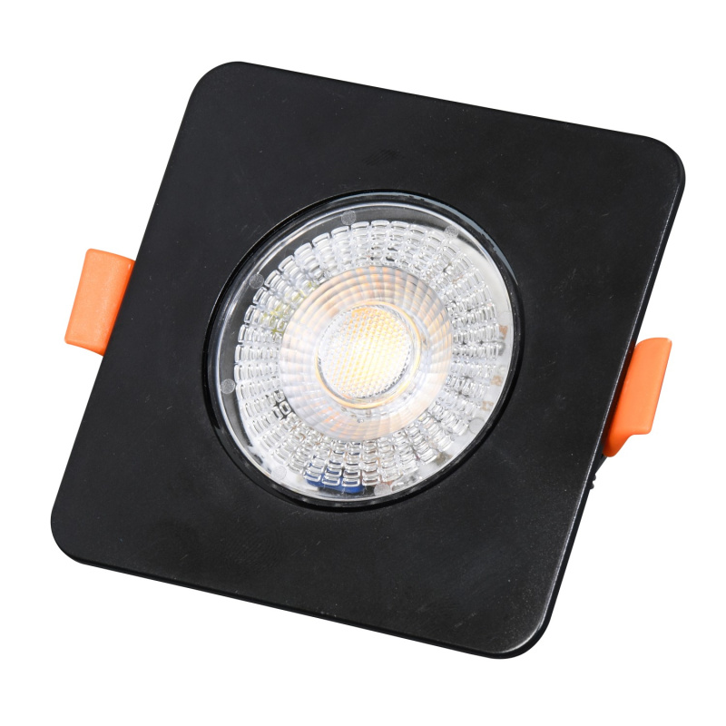 Ecolite LED stropní svítidlo KENT 3/5/7W 560lm 3000/4000/6000K černé 9x9x3cm